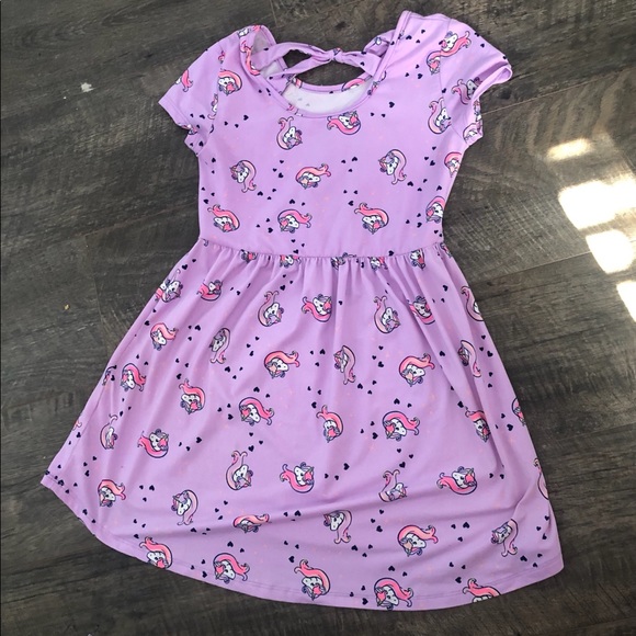 Girls Unicorn Dress - Picture 2 of 3
